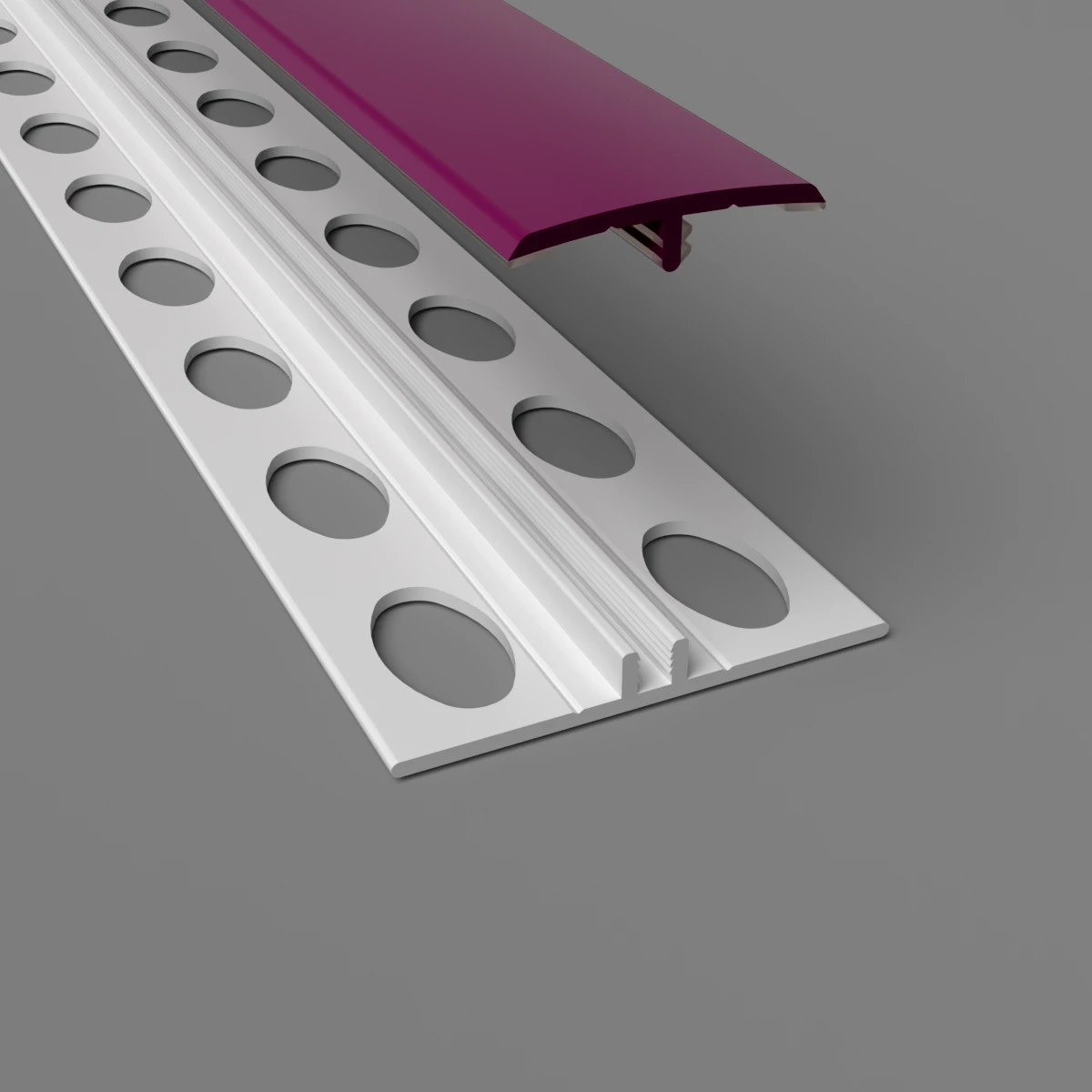 2-Part H Divider Cladding Trim Purple