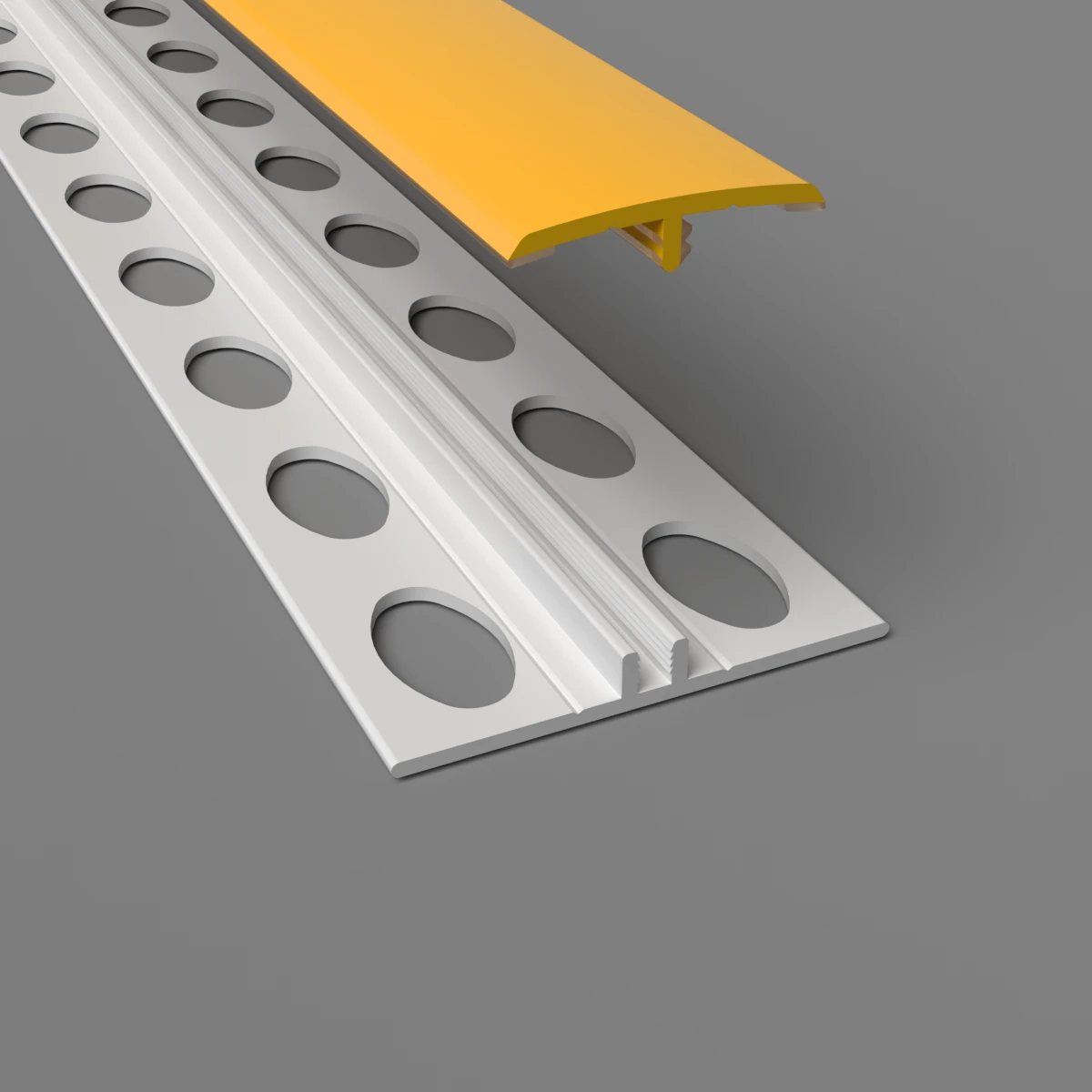 2-Part H Divider Cladding Trim Yellow