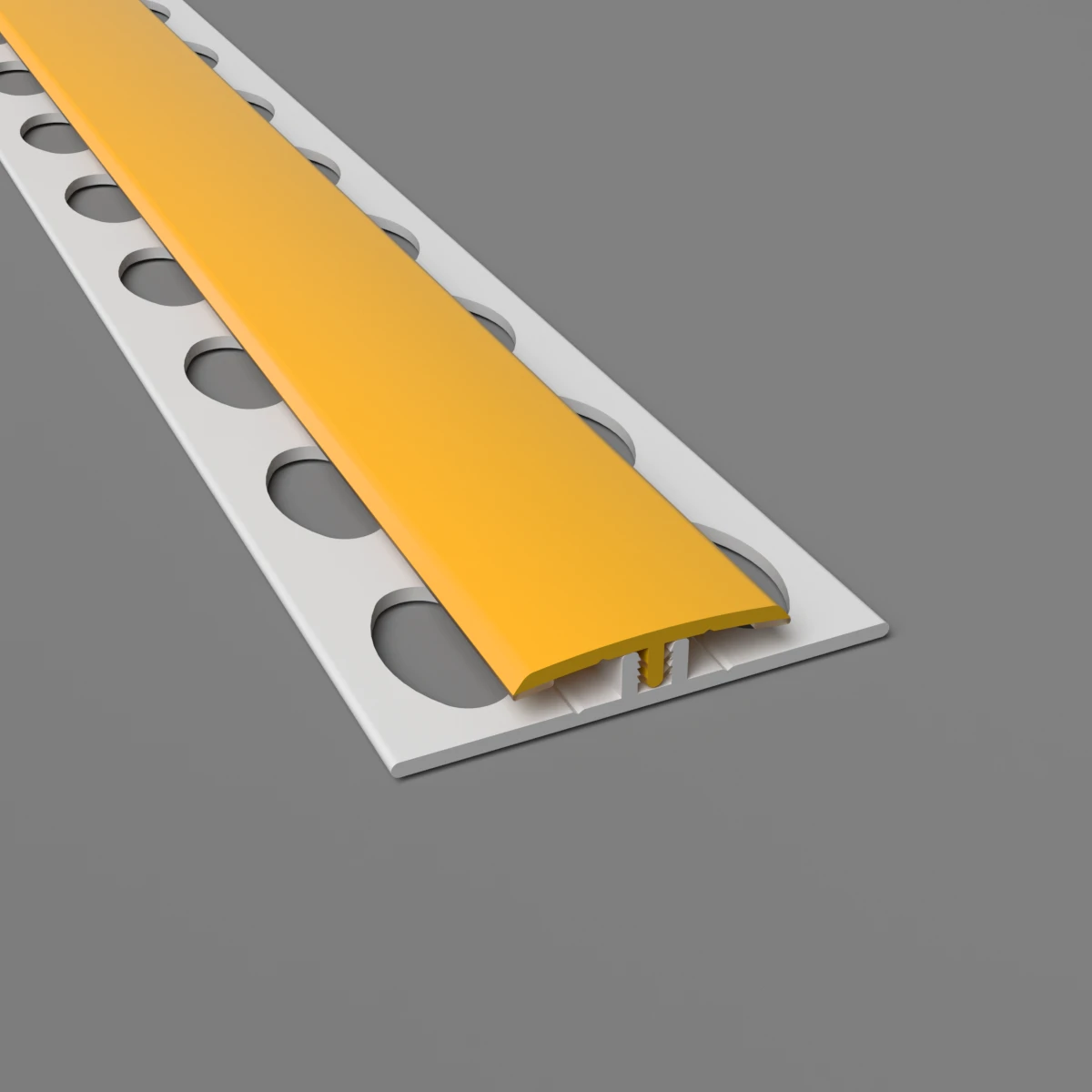 2-Part H Divider Cladding Trim Yellow