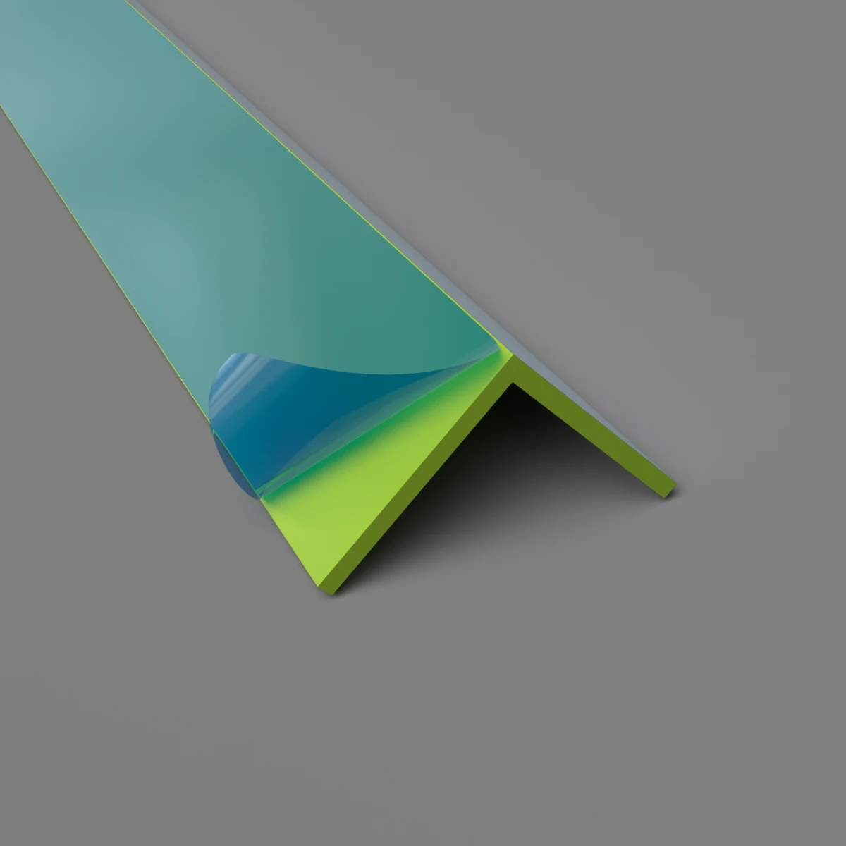 25mm (1") Angle Trim Apple Green
