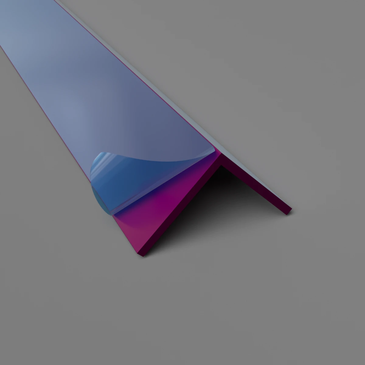 25mm (1") Angle Trim Purple