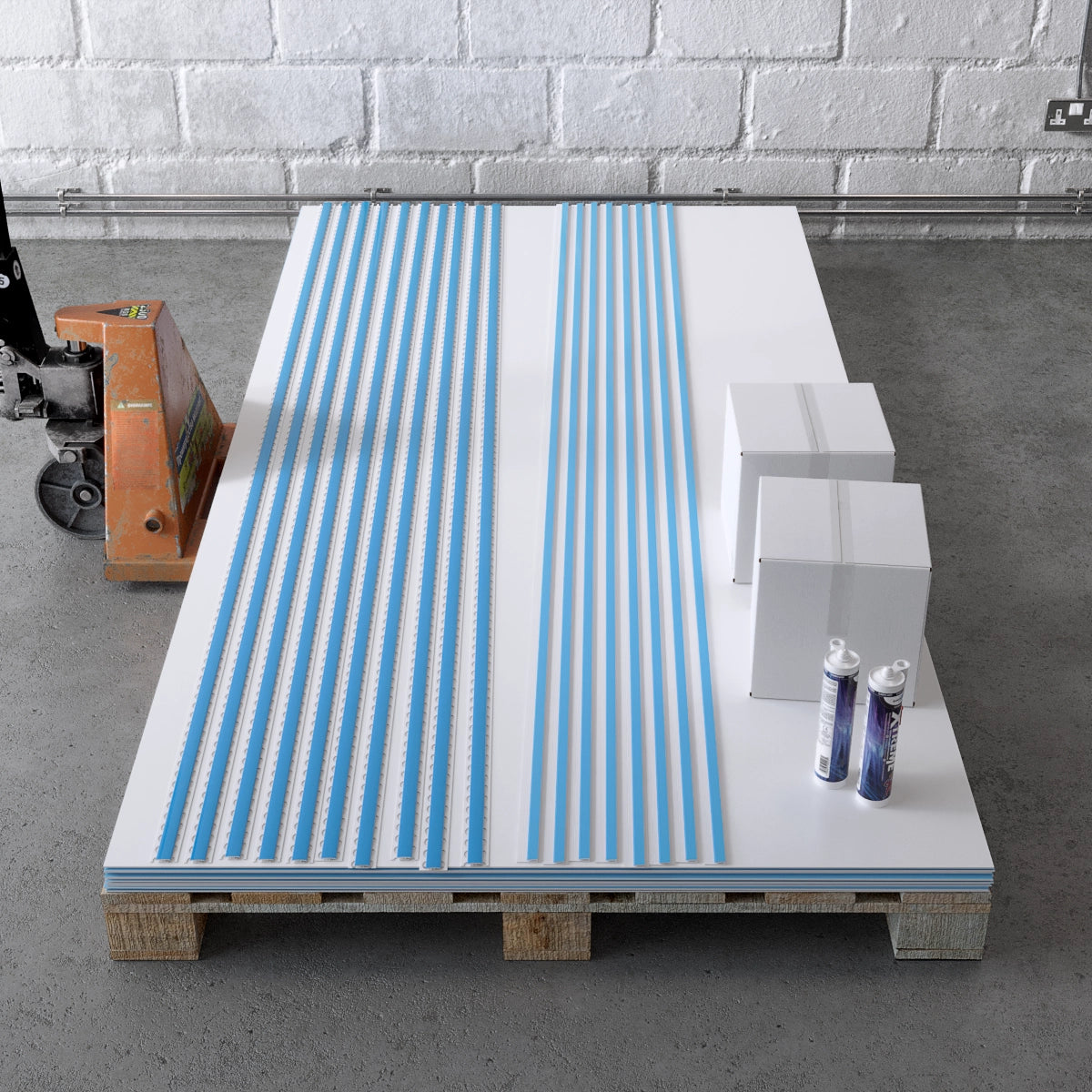 2.5mm Premium White Wall Cladding 16-Sheet Megadeal