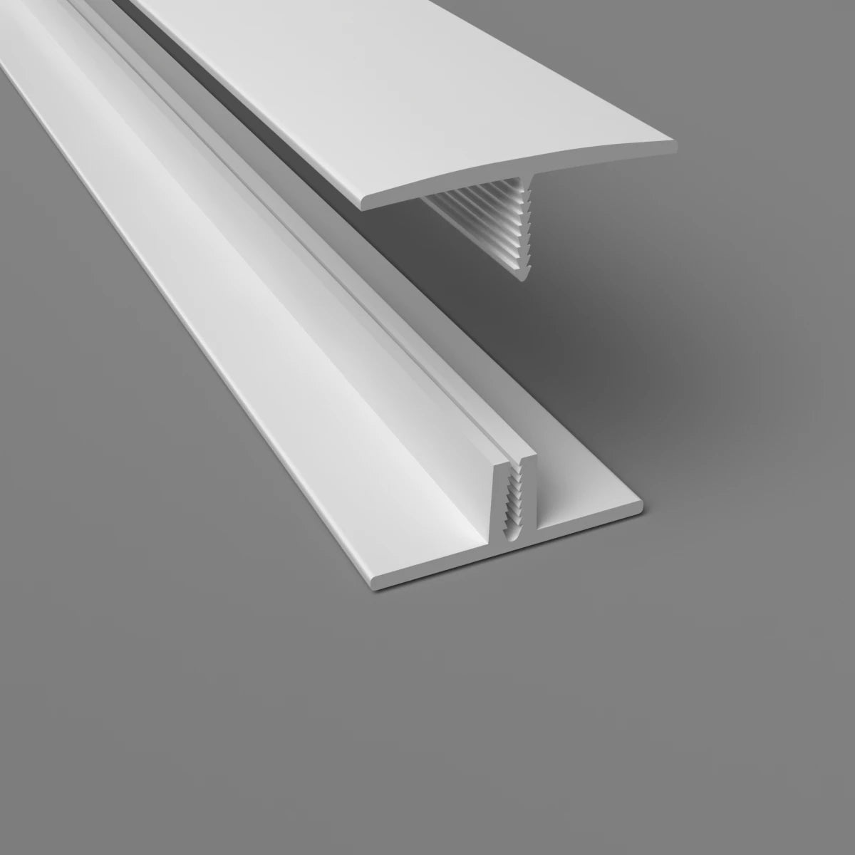 10mm 2-Part H Divider PVC Cladding Trim White