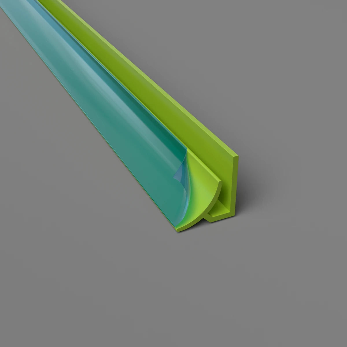 Internal Radius Corner Cladding Trim Apple Green