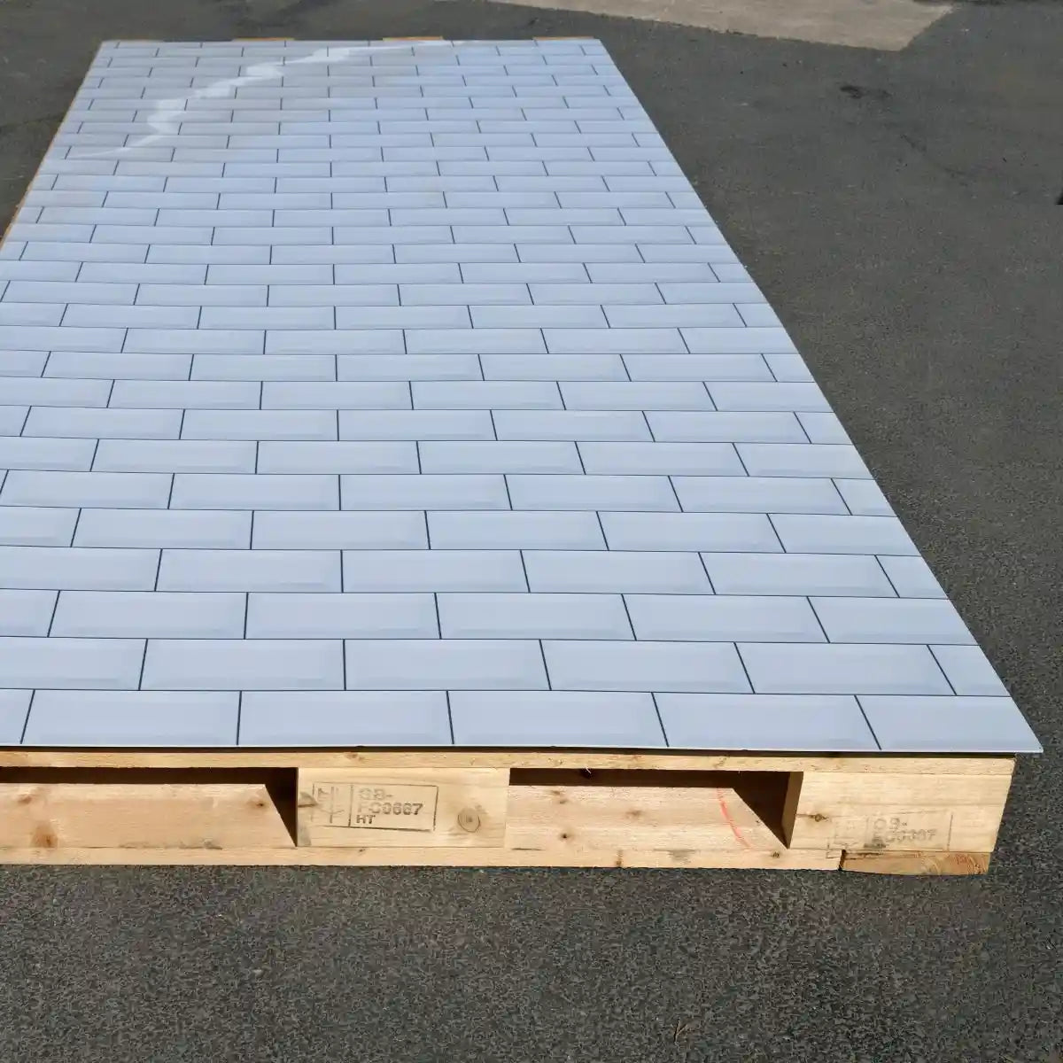 2.5mm Metro Tile White Decorative Cladding Sheet