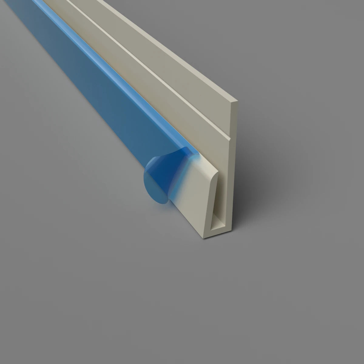 Wall Protection Edge Trim Ivory