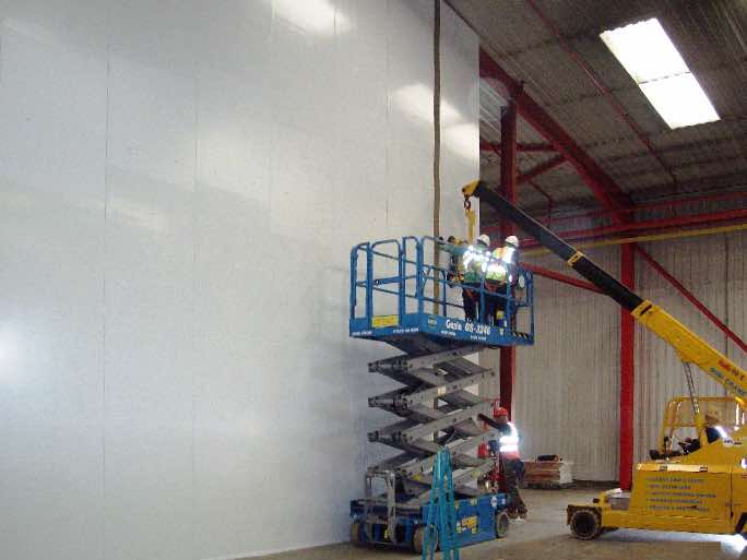 100mm Mineral Fibre Fire Rated Partition Wall