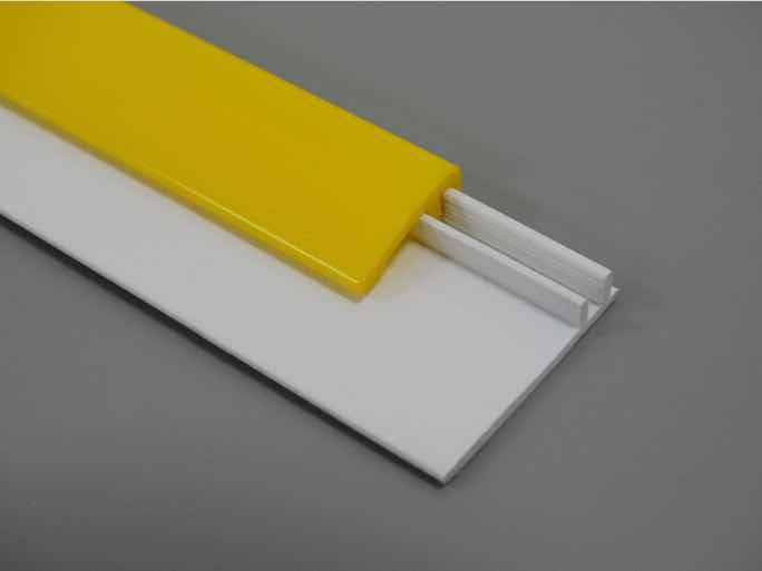 2-Part Cladding Edge Trim Canary Yellow