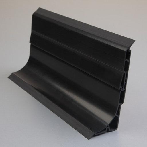 PVC Skirting Hidden Fixing 100mm Black Cladding Warehouse