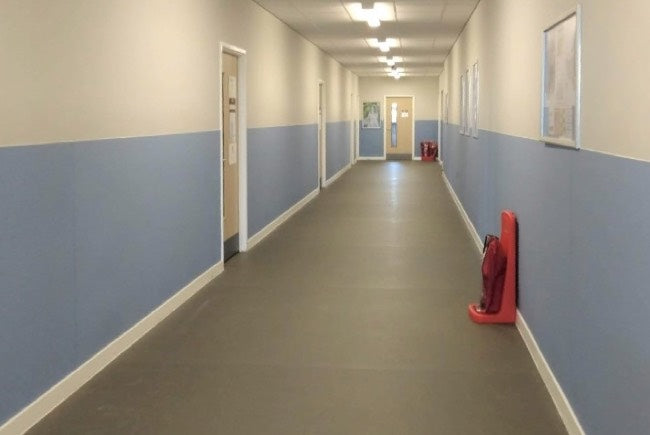 School fits Antimicrobial Wall Protection