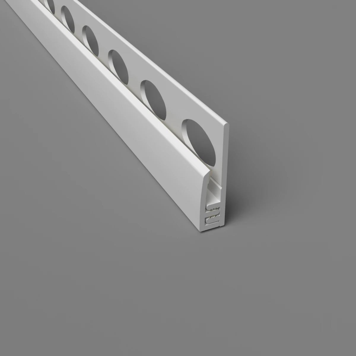 2-Part Cladding Edge Trim White