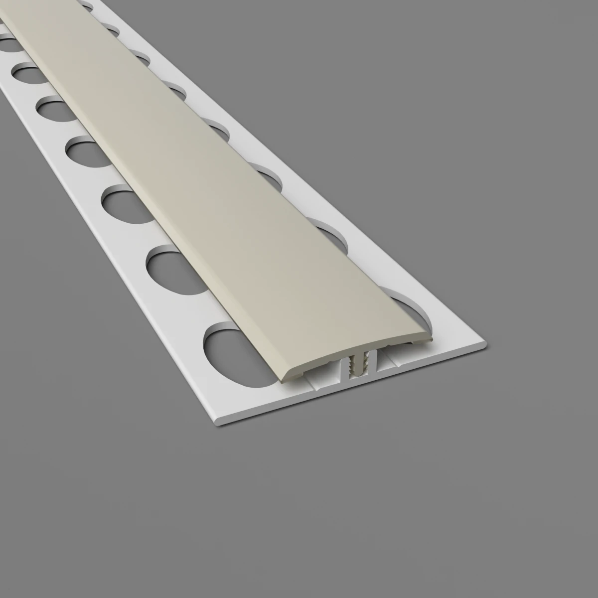 2-Part H Divider Cladding Trim Ivory