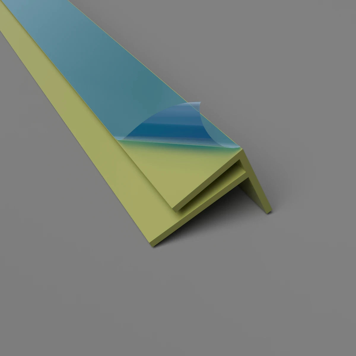 PVC External Corner F Trim Olive Green | Cladding Warehouse