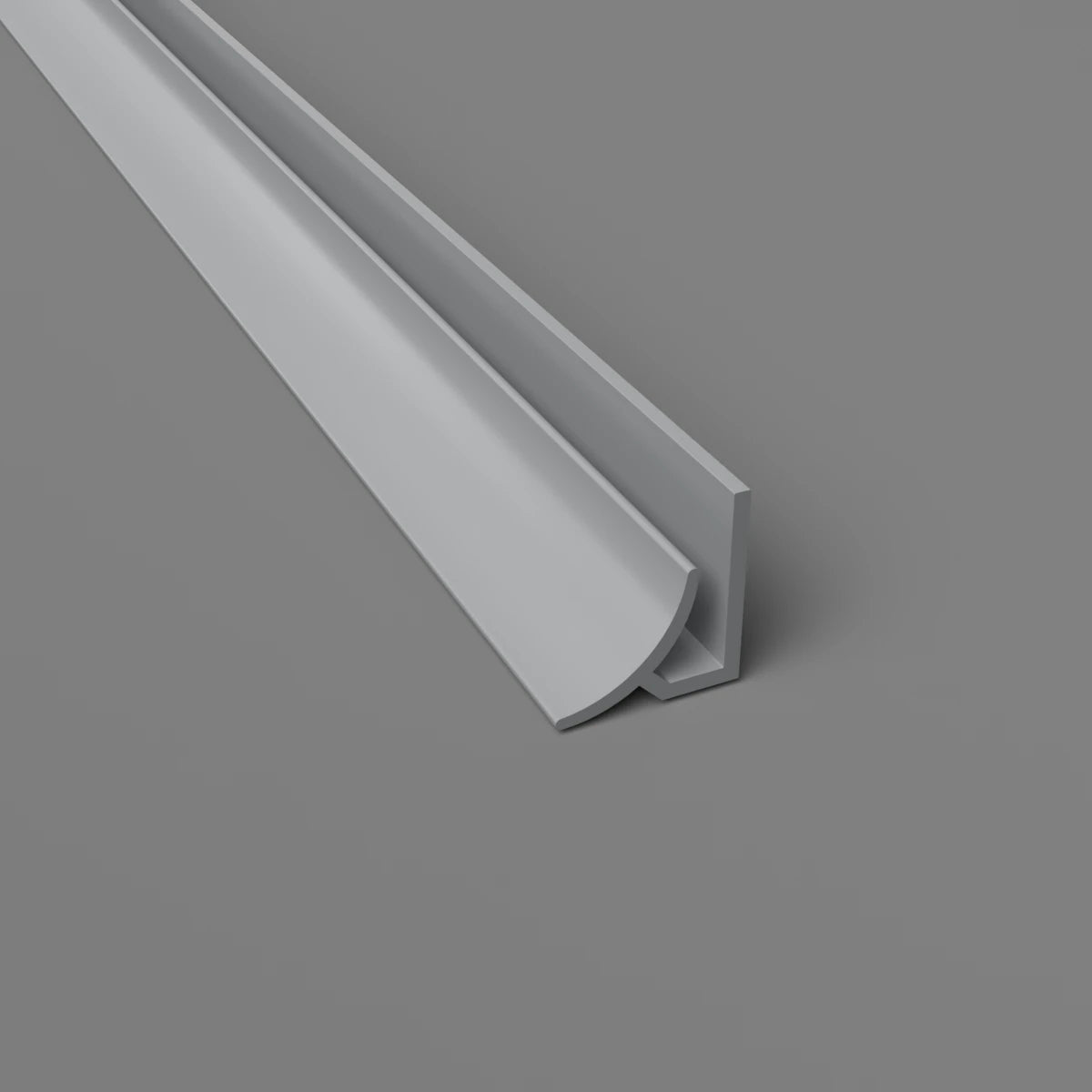 Internal Radius Corner Cladding Trim Cloud Grey