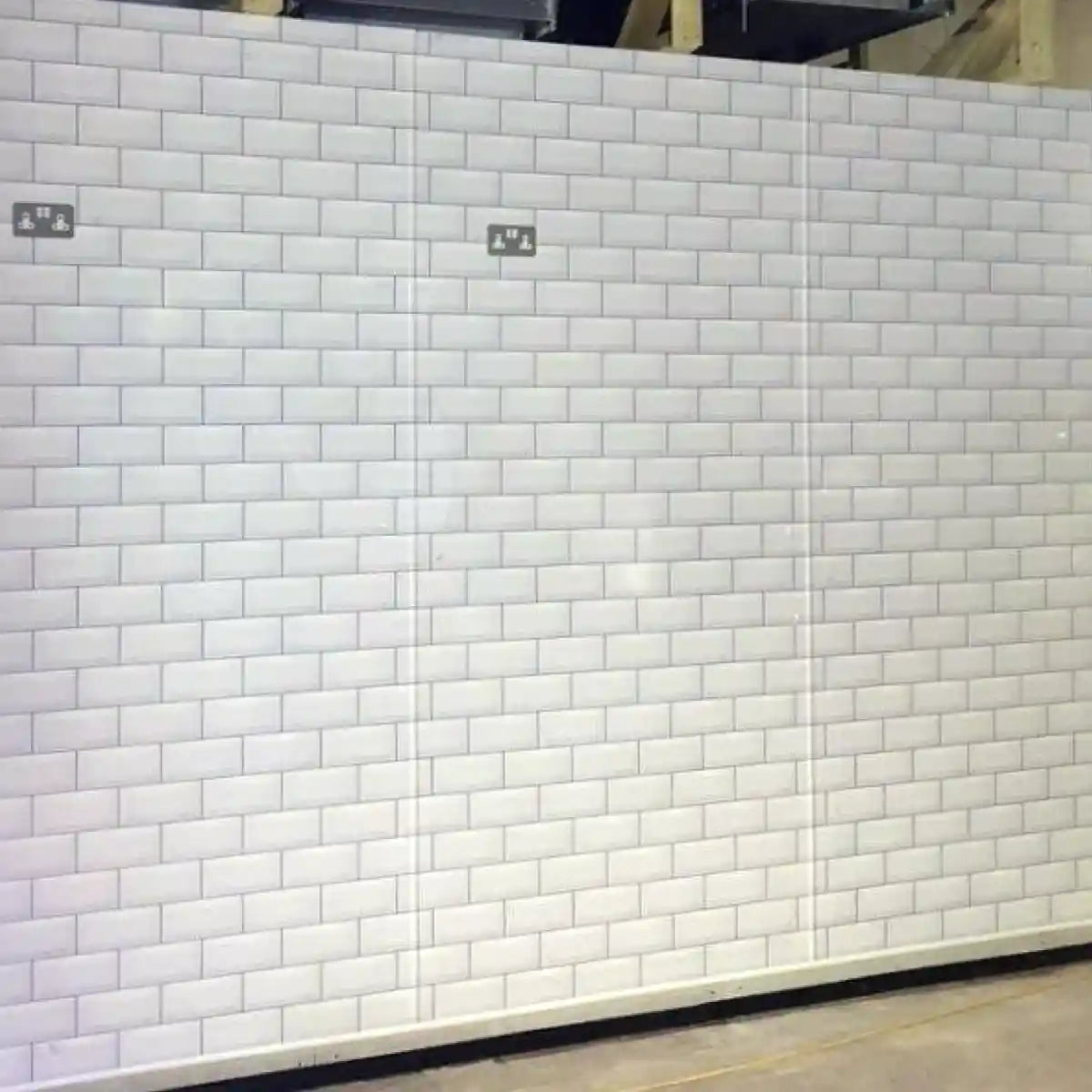 2.5mm Metro Tile White Decorative Cladding Sheet