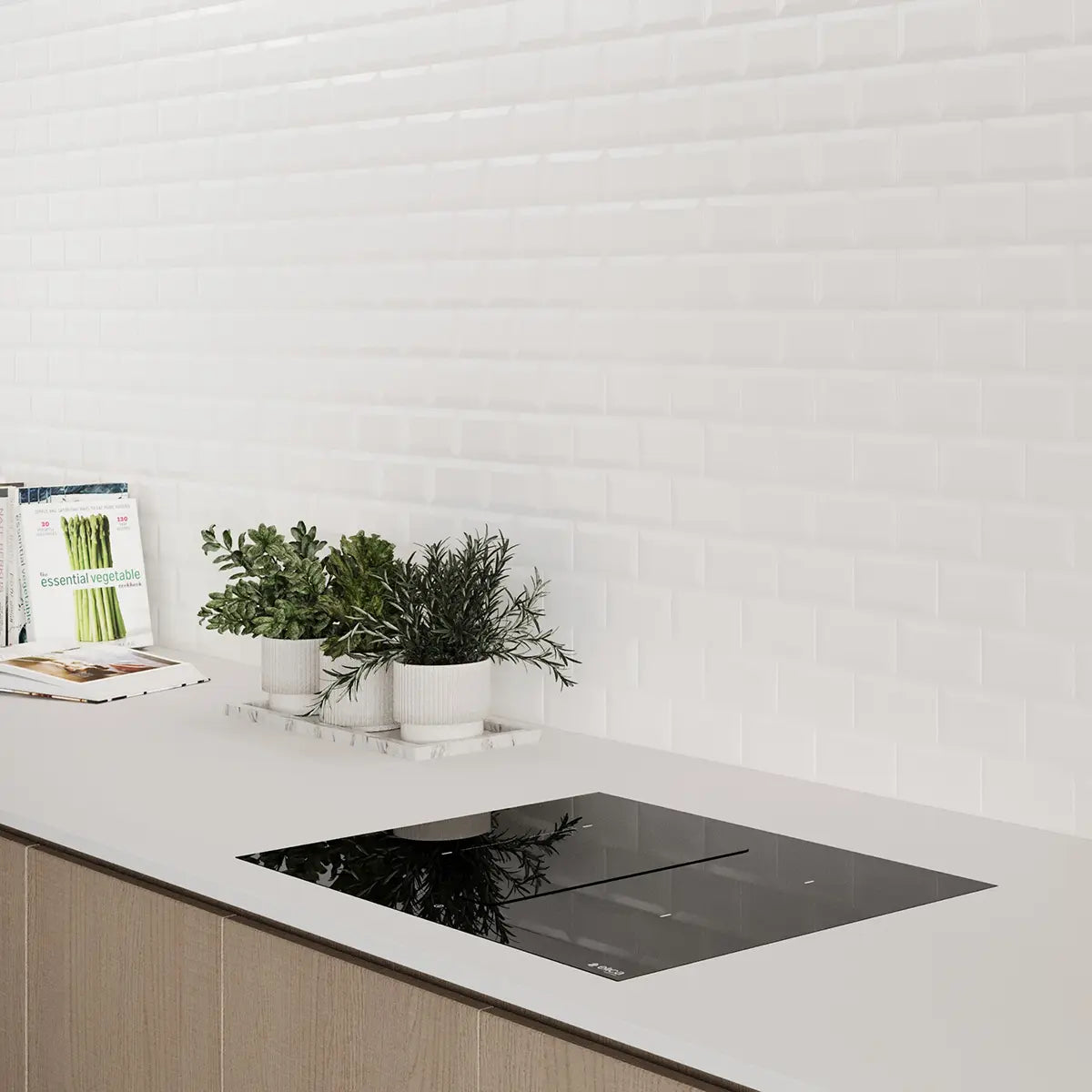 2.5mm Metro Tile 3D Gloss White Cladding Panel