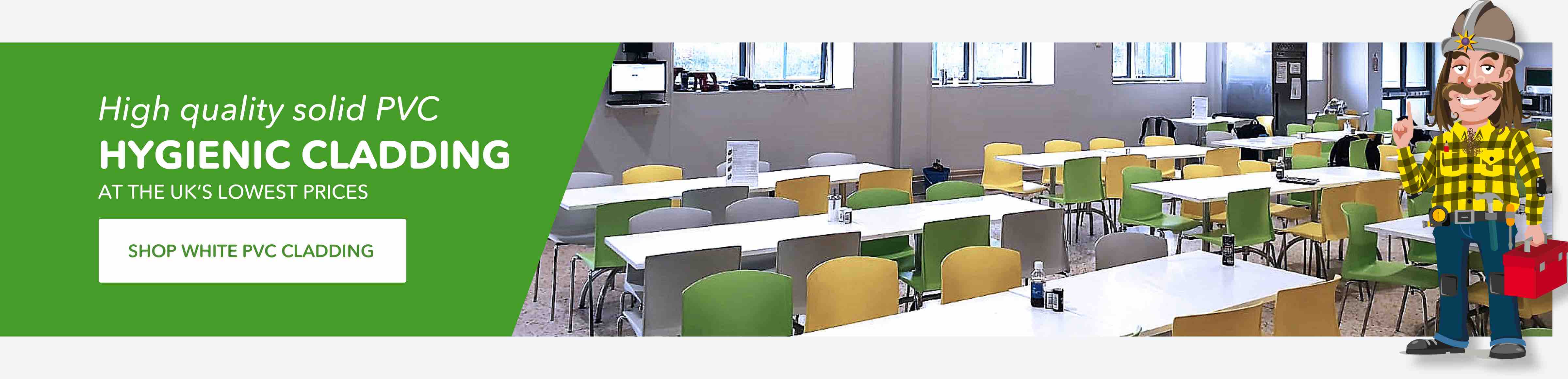 High quality solid PVC Hygienic Cladding.