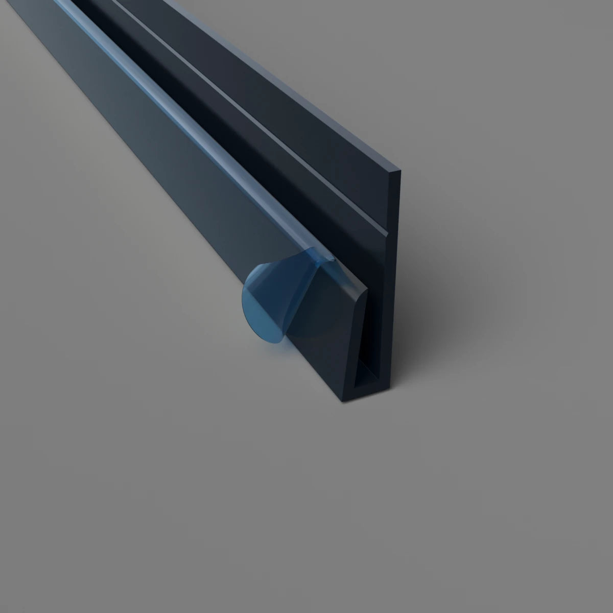 PVC K-Panel Edge Trim Black | Cladding Warehouse