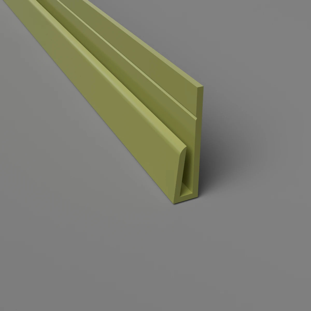 PVC Cladding Edge Trim Olive Green | Cladding Warehouse