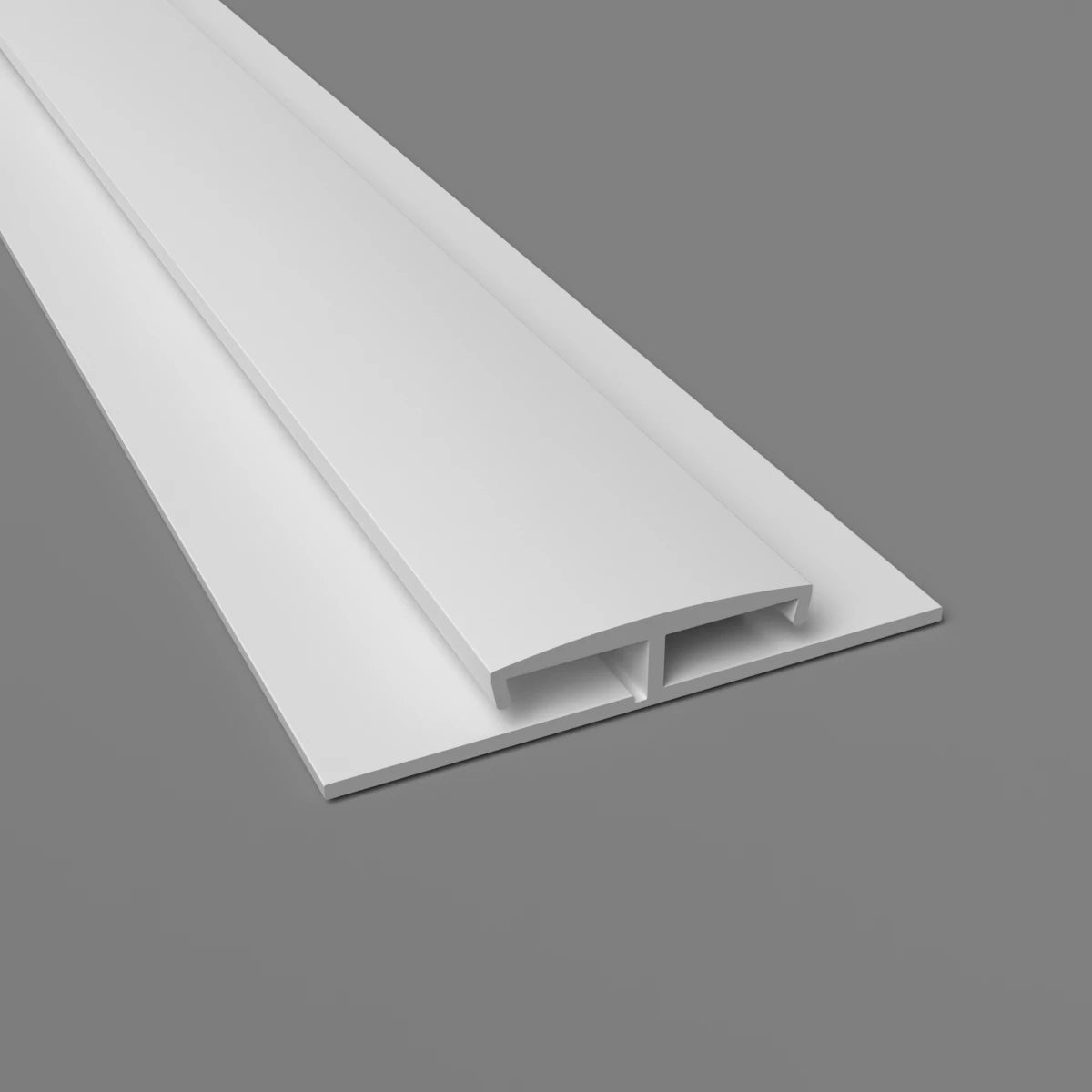 Single Part H Divider Cladding Trim White