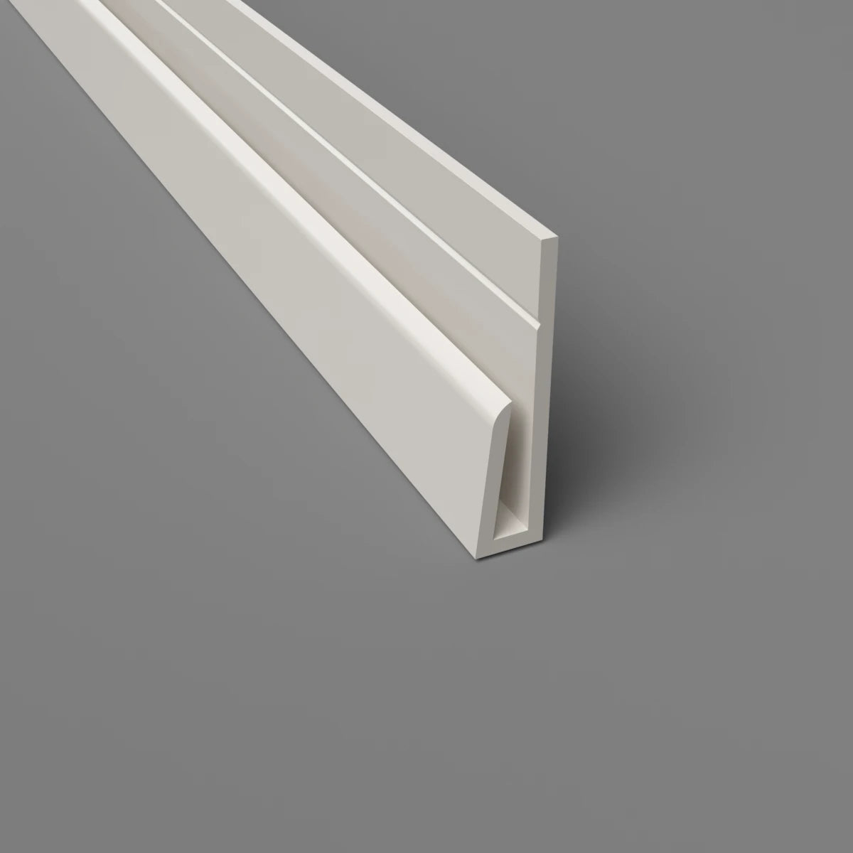 PVC Wall Protection Edge Trim Cement Grey | Cladding Warehouse