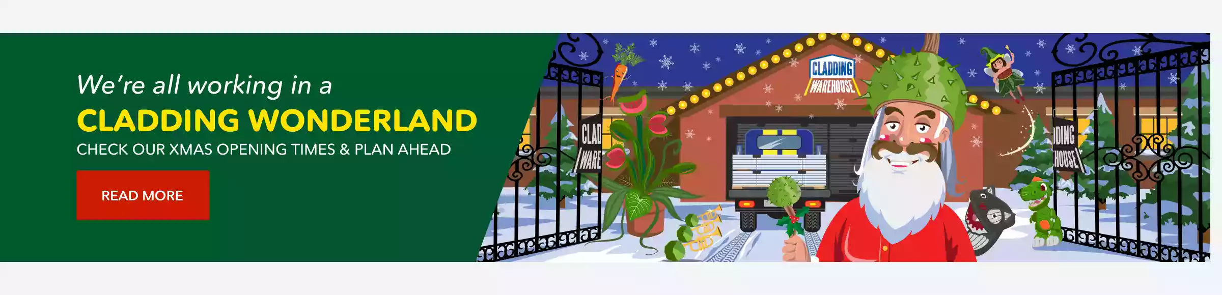 We’re celebrating Christmas in our  Cladding Wonderland! 