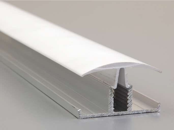 10mm Aluminium H-Panel 2-Part H Divider Cladding Trim White
