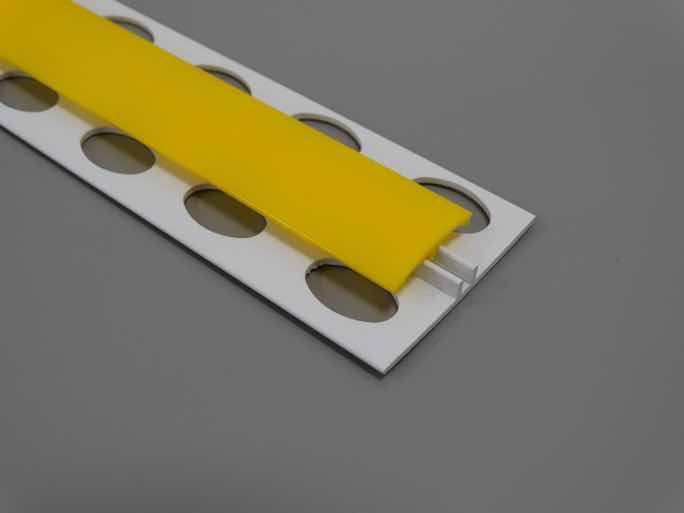 2-Part H Divider Cladding Trim Canary Yellow