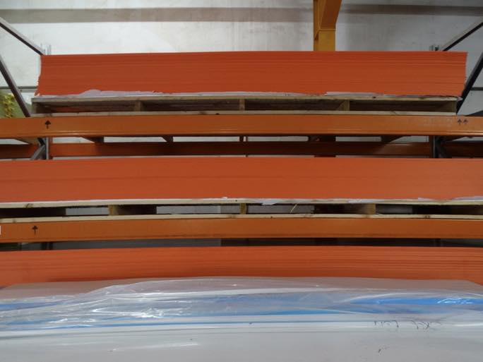 2.5mm Orange Hygienic Wall Cladding Sheet